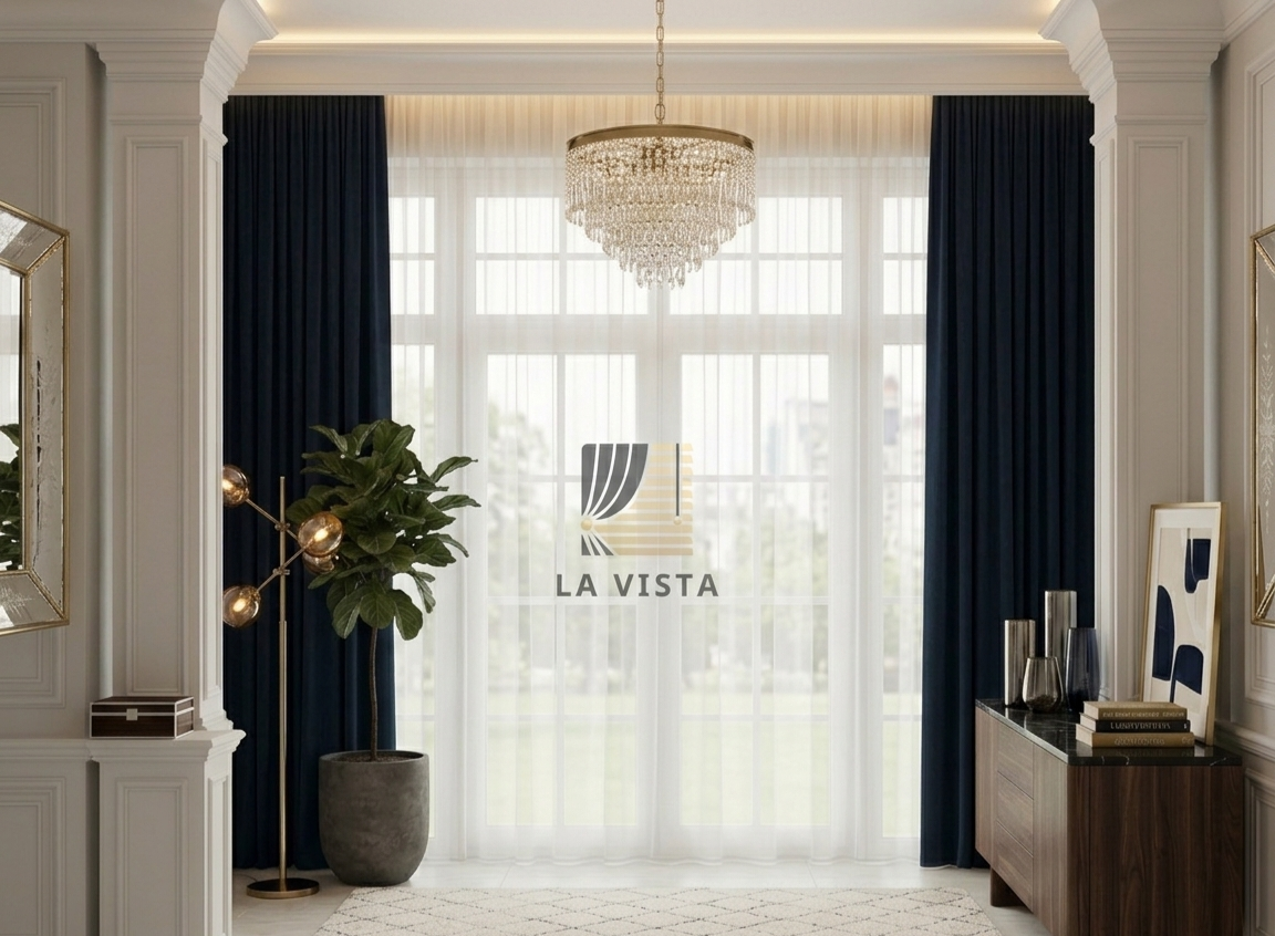 ستارة قطيفة وشيفون فاخرة – 6 متر | La Vista